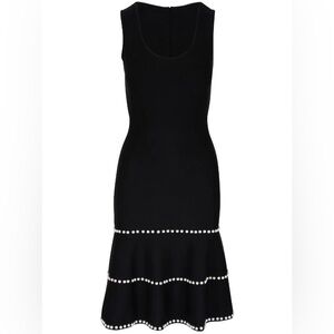 Beautiful Carolina Herrera faux-pearl embellished midi dress